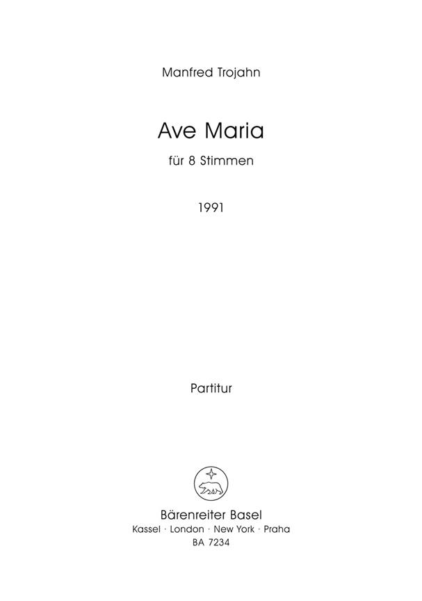 Ave Maria (1991) (TROJAHN MANFRED)