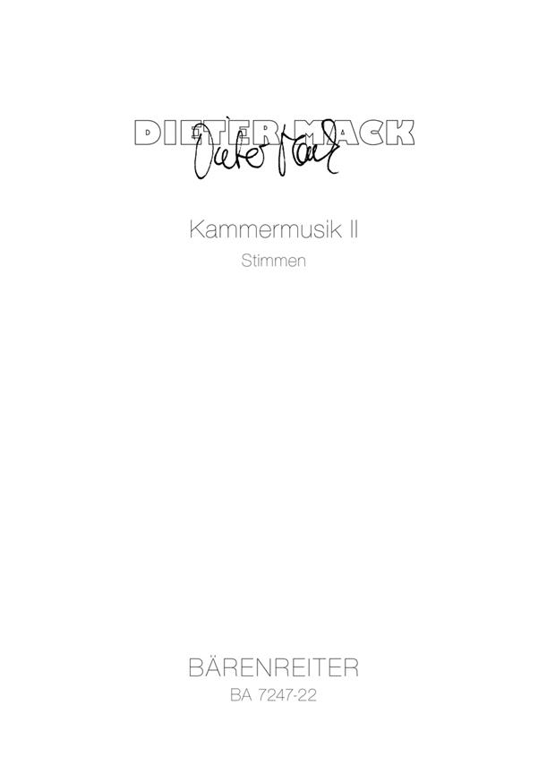 Kammermusik II (1991)
