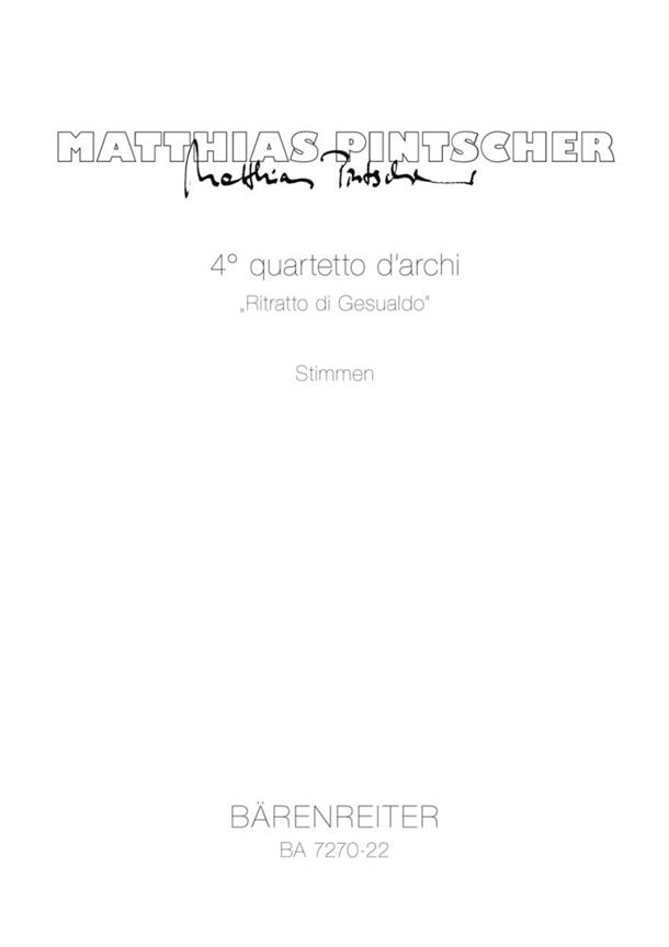 4. Quartetto D'Archi - Ritratto Di Gesualdo
