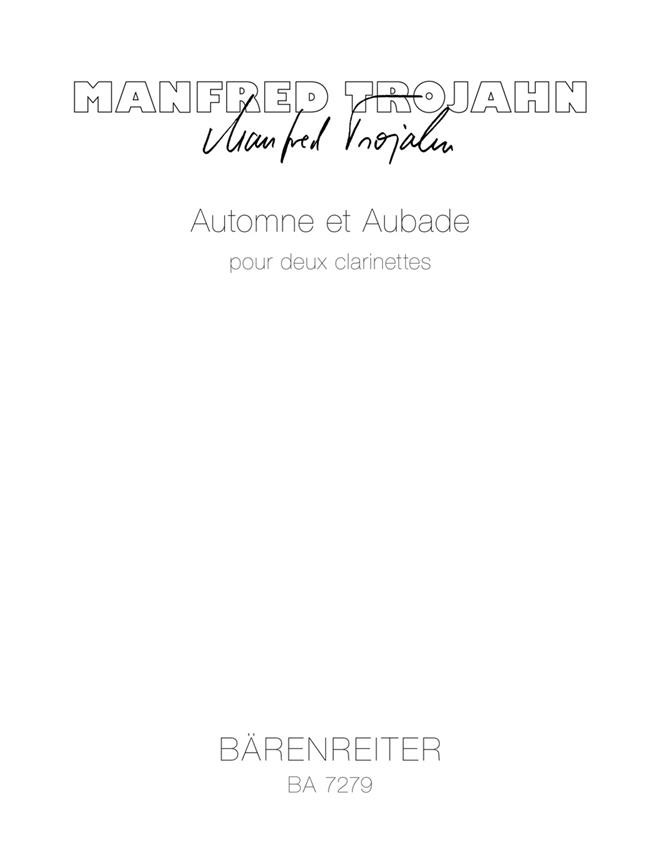 Automne Et Aubade Pour Deux Clarinettes (1992)