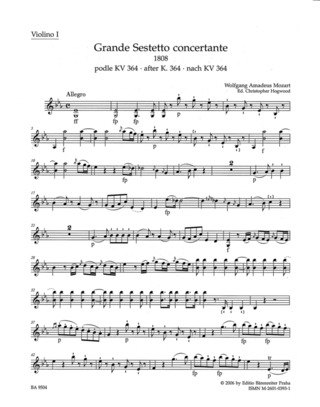 Grande Sestetto Concertante Für Streichsextett (1808)