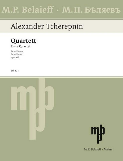 Flûte Quartet Op. 60 (TCHEREPNINE ALEXANDER)