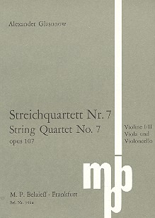 String Quartet No 7 C Major Op. 107