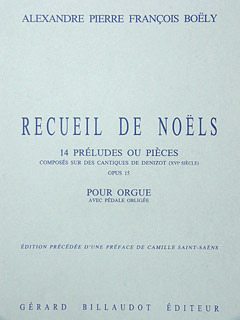 Recueil De Noels Op. 15