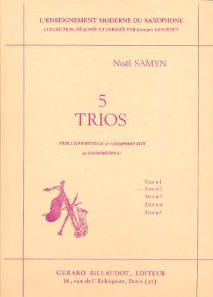 5 Trios No3 (2 Clarinettes Et Saxophone Alto Ou 3 Clarinettes)