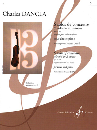6 Solos De Concertos - 5ème Solo En Mi Mineur Op. 77 No 1