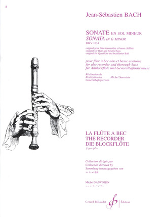 Sonate En Sol Mineur Bwv 1034