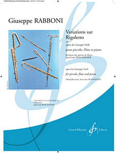Variations Sur Rigoletto Op. 55 (RABBONI GIUSEPPE)