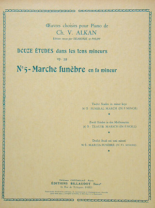 Marche Funebre En Fa Mineur Op. 39 No5