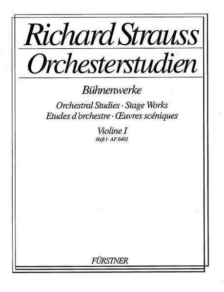 Orchestral Studies: Violin I Band 1 (STRAUSS RICHARD)