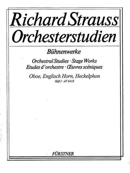Orchestral Studies: Oboe Band 1 (STRAUSS RICHARD)