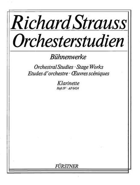 Orchestral Studies : Band 4 (STRAUSS RICHARD / ESSBERGER CARL)