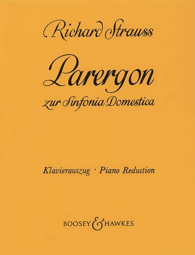 Parergon Op. 73 (STRAUSS RICHARD)