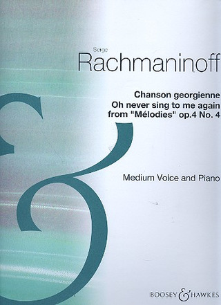 Songs Op. 4 (RACHMANINOV SERGEI)