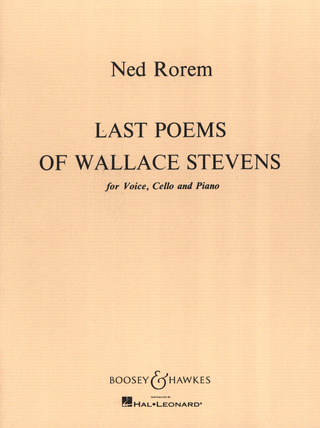 Last Poems Of Wallace Stevens (ROREM NED)