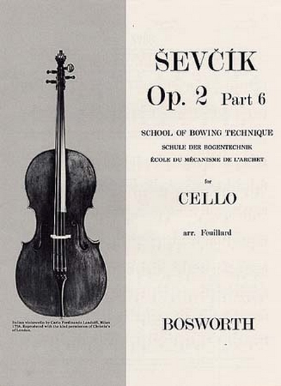 Cello Op. 2 Part.6 Ecole Du Mecanisme De L'Archet