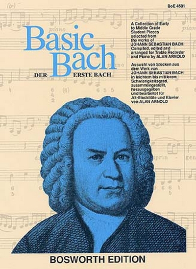 Basic Bach For Treble Recorder And Piano