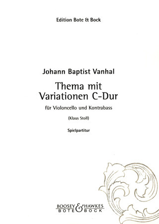 Theme With Variations C Major (VANHAL JOHANN BAPTIST)