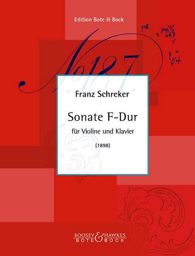 Sonata In F Major (SCHREKER FRANZ)