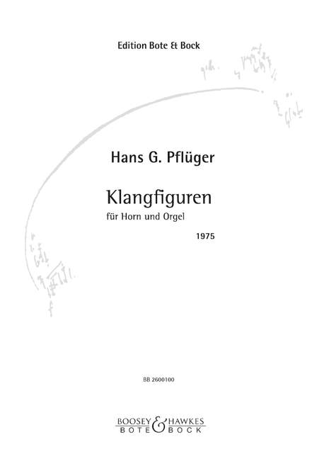 Klangfiguren Op. 17 (PFLUGER HANS-GEORG)