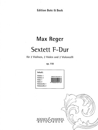 Sextet F Major Op. 118 (REGER MAX)