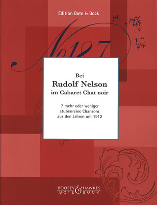 Bei Rudolf Nelson Im Cabaret 'Chat Noir'