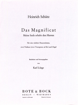 Das Magnificat (SCHUTZ HEINRICH)