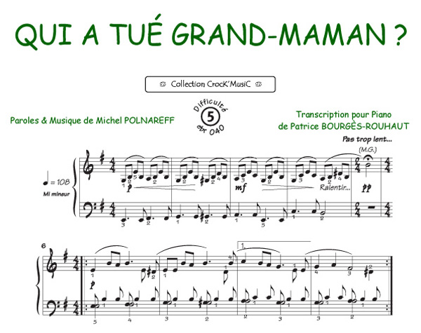 Qui A Tue Grand Maman Crock'Music (POLNAREFF MICHEL)