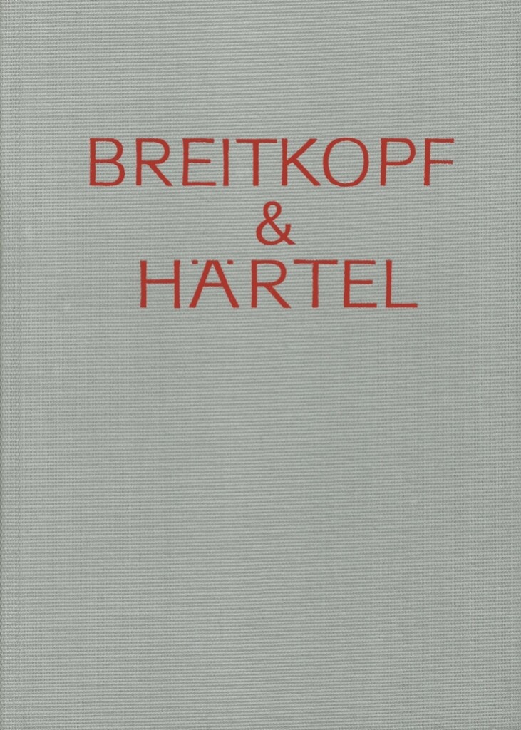 Breitkopf And Härtel 1542-1827