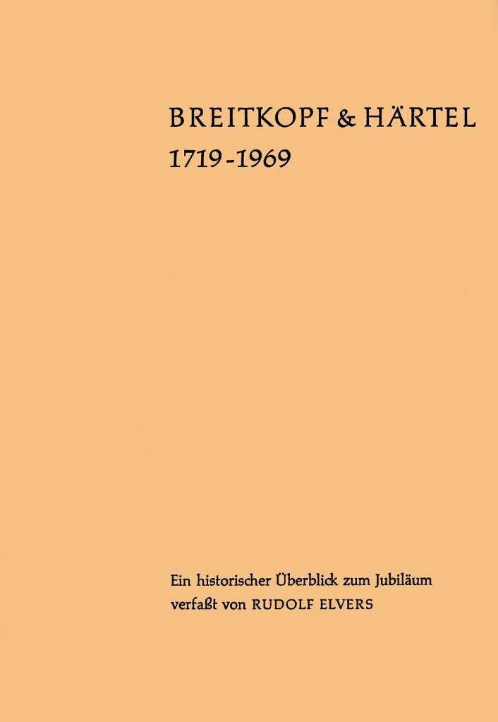 Breitkopf And Härtel 1719-1969