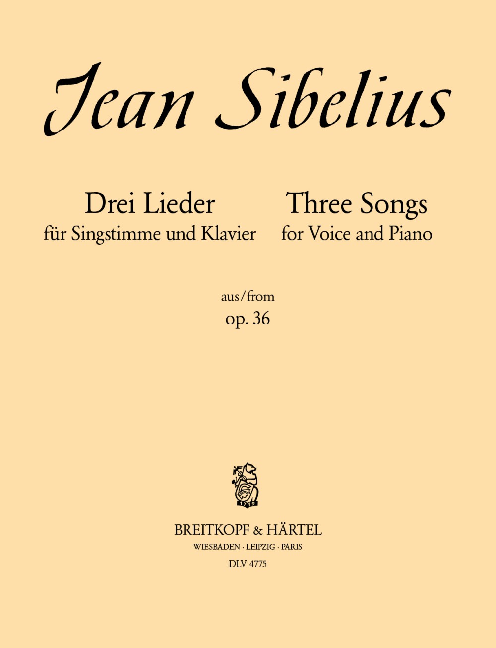 3 Lieder Op. 36 (SIBELIUS JEAN)