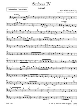 Sinfonia IV C-Moll