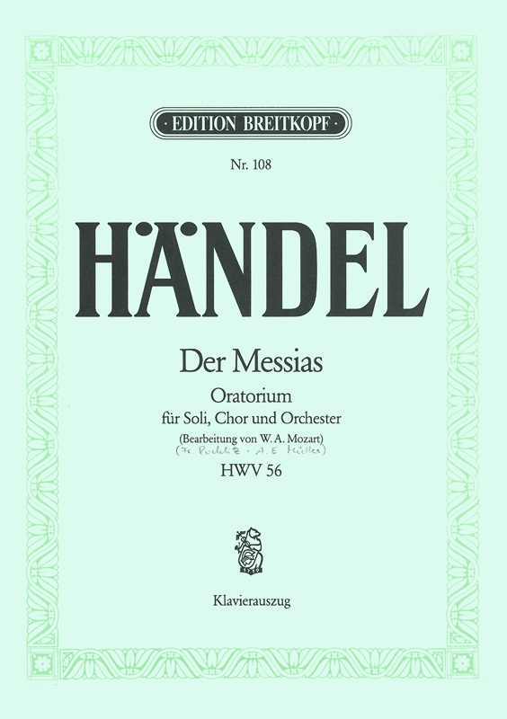 Der Messias Hwv 56 (HAENDEL GEORG FRIEDRICH)