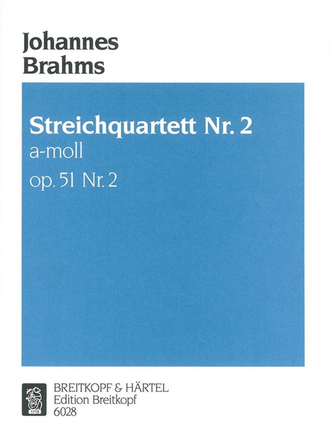 Streichquartett A-Moll Op. 51/2 (BRAHMS JOHANNES)