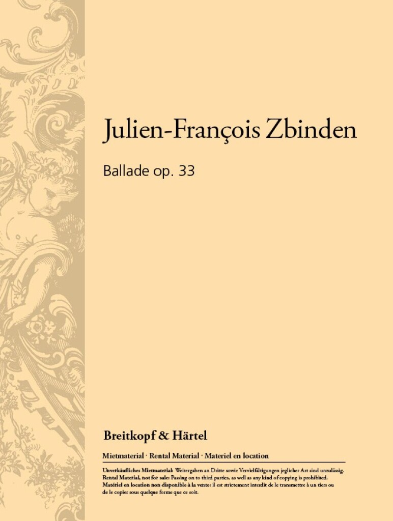 Ballade Op. 33 (ZBINDEN JULIEN-FRANCOIS)