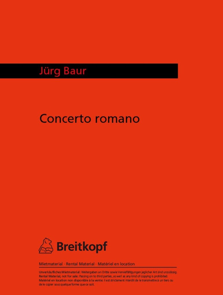 Concerto Romano (BAUR JURG)