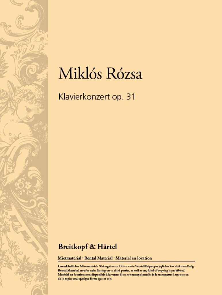 Klavierkonzert Op. 31 (ROZSA MIKLOS)