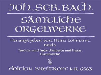 Smtliche Orgelwerke, Band 3 (BACH JOHANN SEBASTIAN)