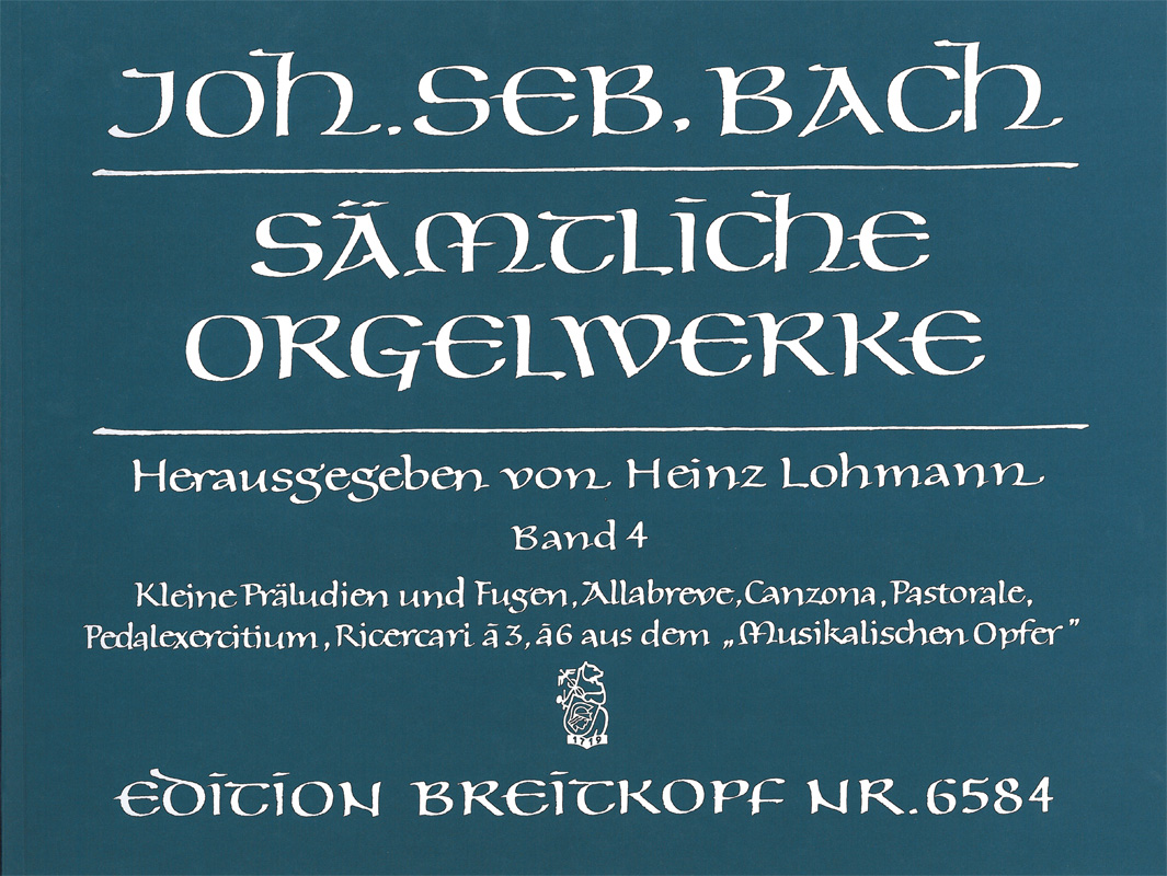 Smtliche Orgelwerke, Band 4 (BACH JOHANN SEBASTIAN)