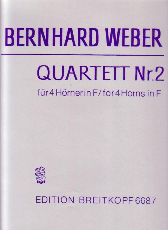 Quartett Nr. 2 (WEBER BERNHARD)