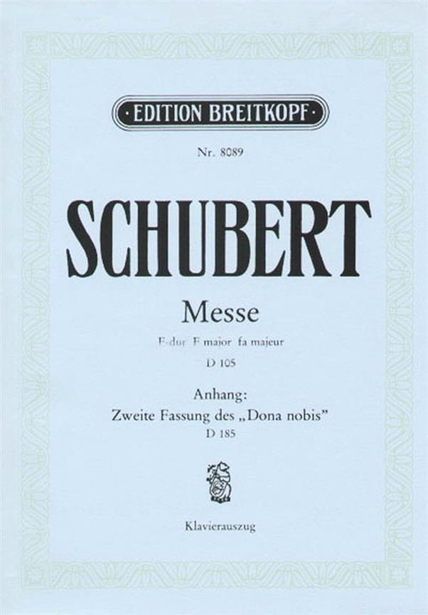 Messe F-Dur D 105 (SCHUBERT FRANZ)