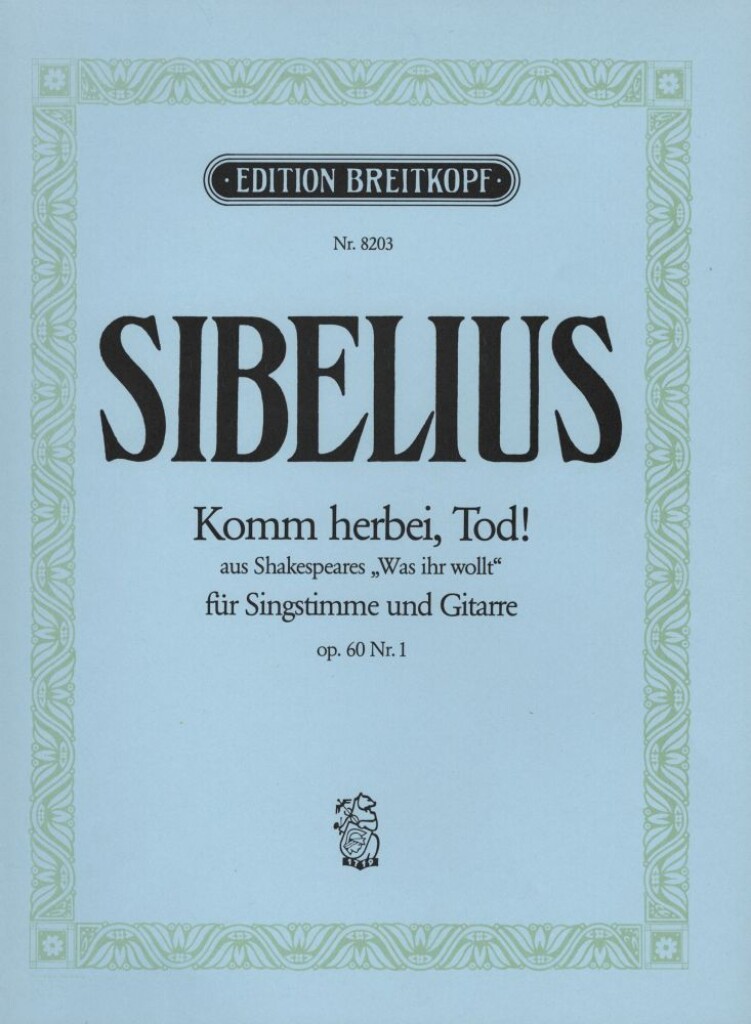 Komm Herbei, Tod Op. 60/1 (SIBELIUS JEAN)