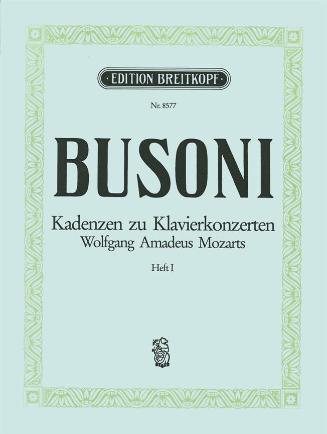 Mozart Klav.Konz. Kadenzen Bd1 (BUSONI FERRUCCIO)