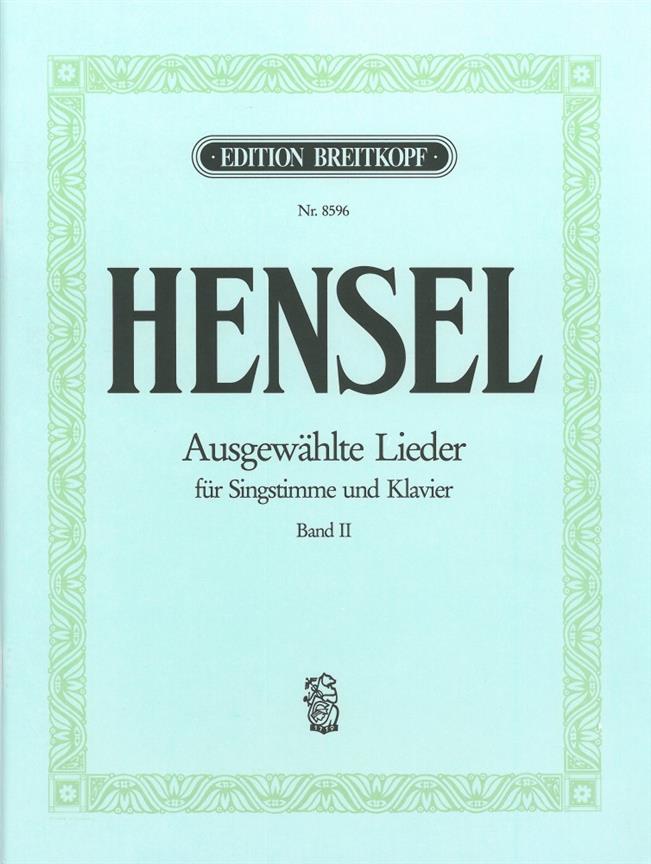 Ausgewählte Lieder, Band 2 (HENSEL FANNY)