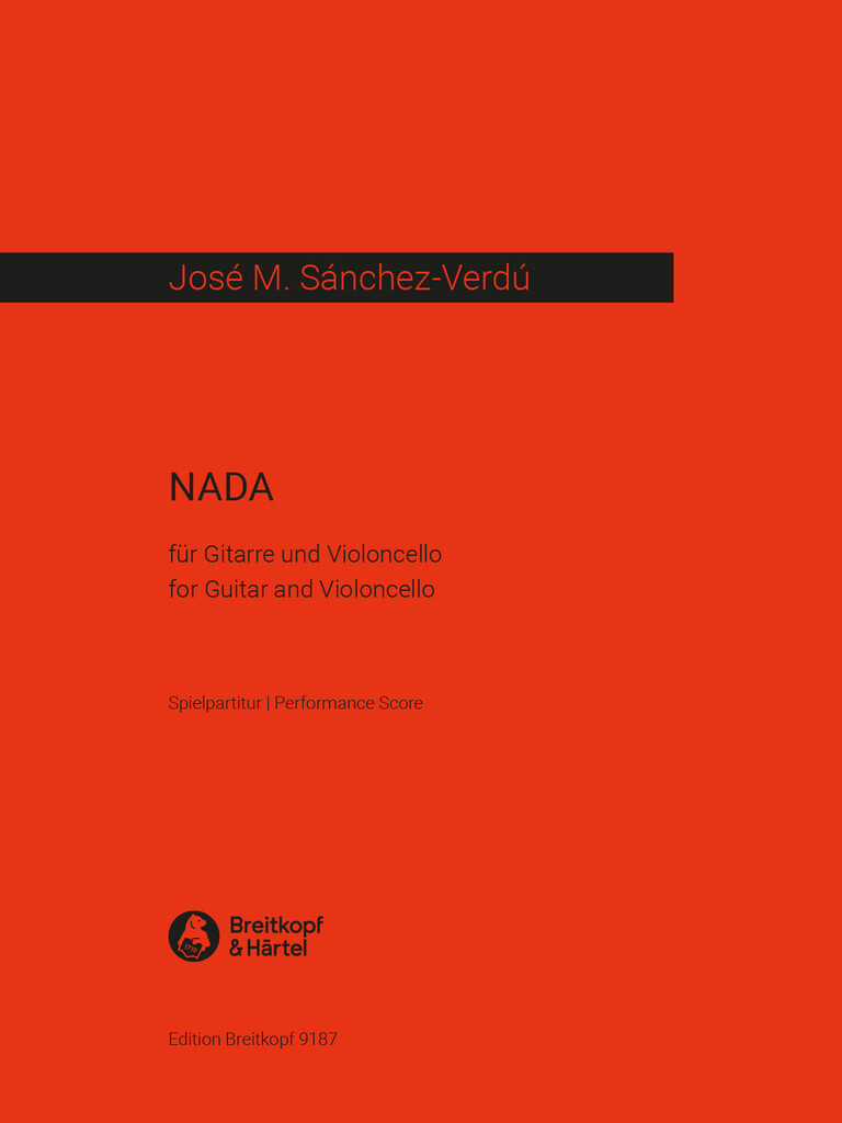 Nada Für Gitarre Und Violoncello (SANCHEZ-VERDU JOSE MARIA)