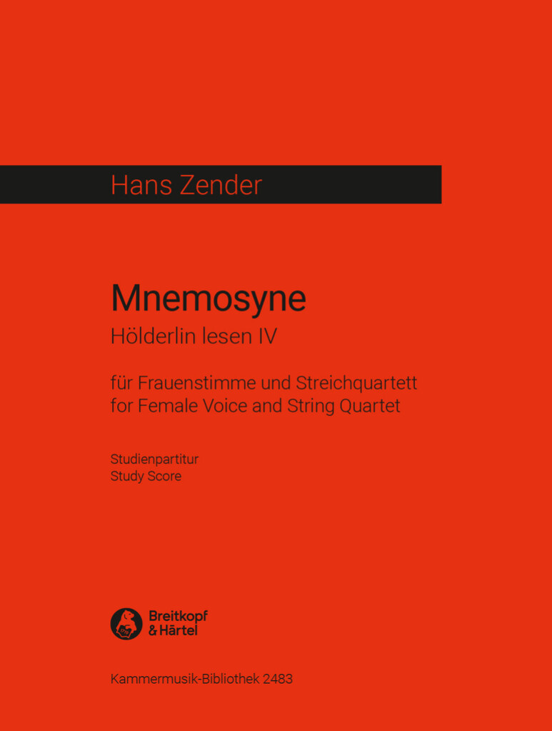Mnemosyne - Hölderlin Lesen IV (ZENDER HANS)