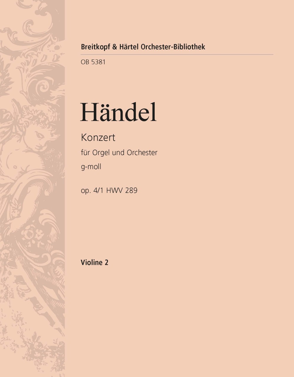 Orgelkonz.G-Moll Op. 4/1 Hwv289
