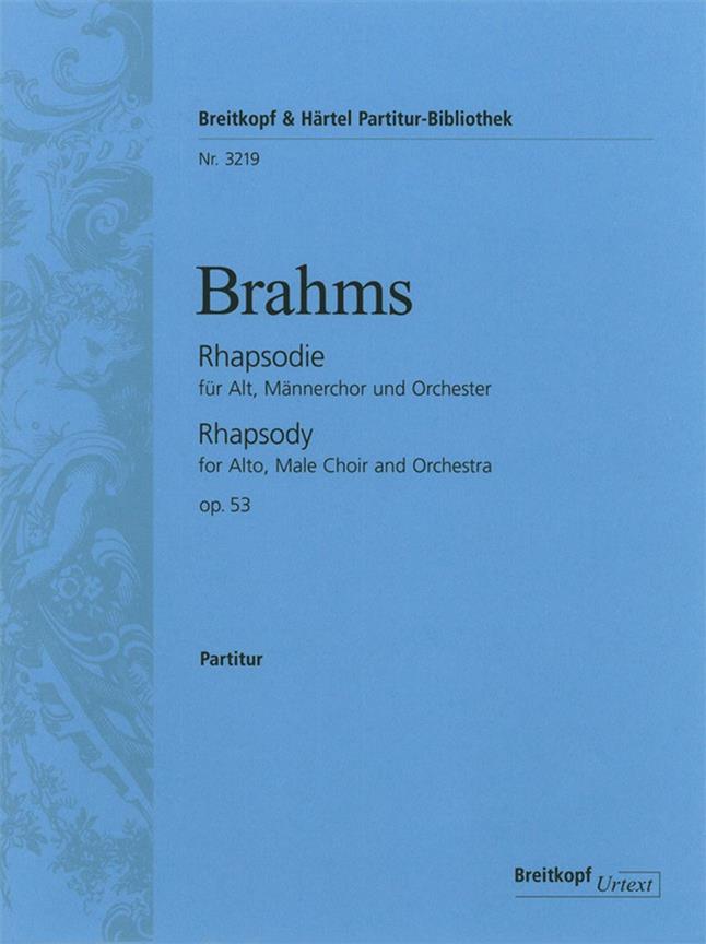 Rhapsodie Op. 53 (BRAHMS JOHANNES)