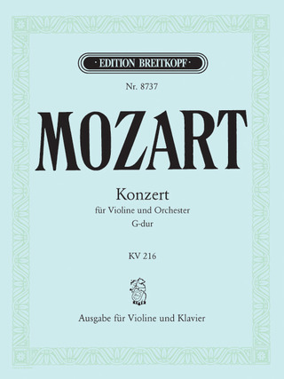 Violinkonzert G-Dur Kv 216 (MOZART WOLFGANG AMADEUS)
