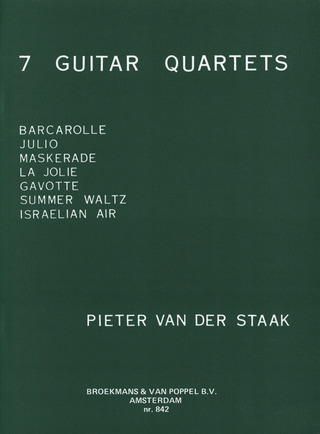 7 Quartets 4Gtr (STAAK PIETER VAN DER)